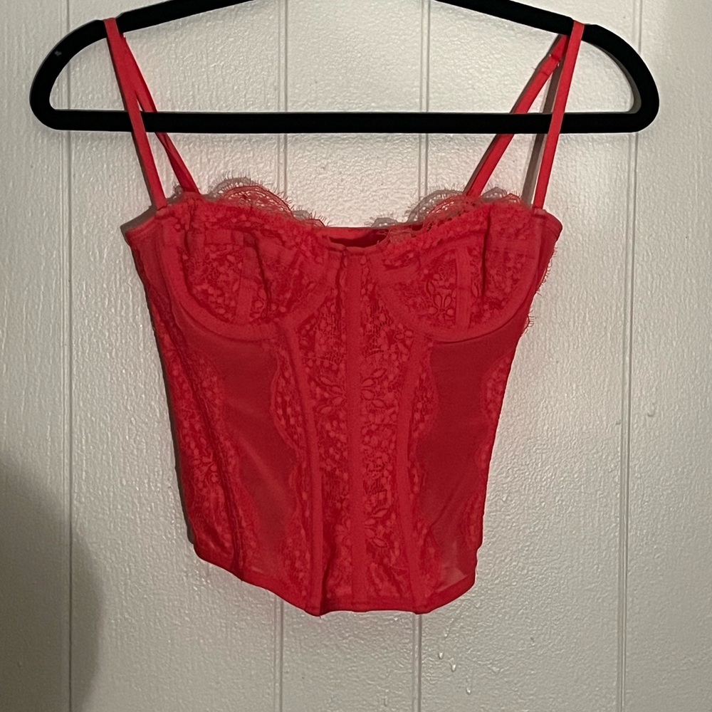 Urban outfitters lace corset top
